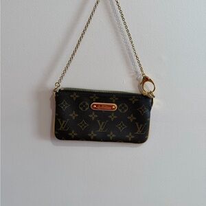 Louis Vuitton Monogram Black and Gold Wristlet